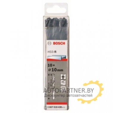 Набор сверл по металлу HSS-R 10 мм, 10 шт. 2607018436 BOSCH