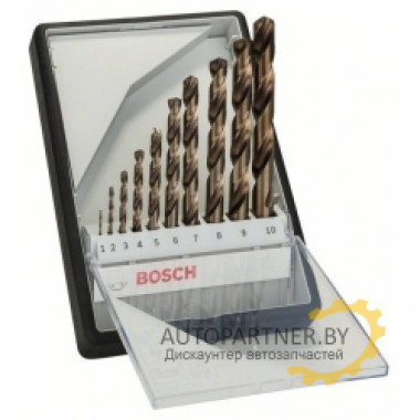 Набор сверл по металлу Robust Line HSS-Со, 10 шт. 2607019925 BOSCH