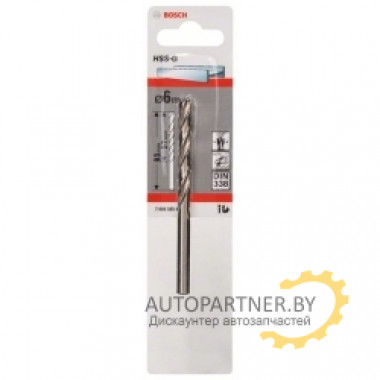 Сверло по металлу HSS-G Standardline 6 мм, 1 шт. 2608585926 BOSCH