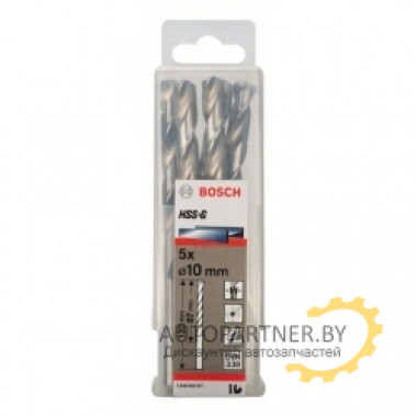 Набор сверл по металлу HSS-G Standardline 10 мм, 5 шт. 2608595077 BOSCH