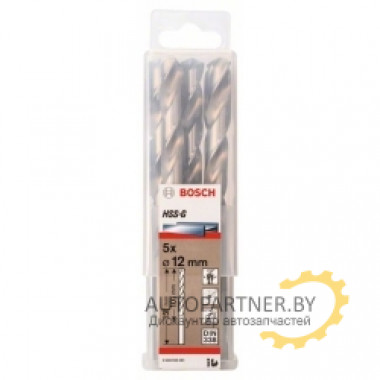 Набор сверл по металлу HSS-G Standardline 12 мм, 5 шт. 2608595081 BOSCH