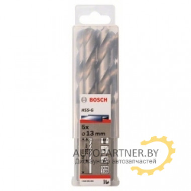 Набор сверл по металлу HSS-G Standardline 13 мм, 5 шт. 2608595083 BOSCH