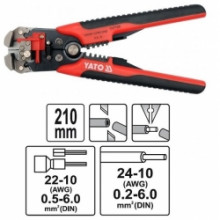Клещи для обжима и зачистки проводов, 210 мм