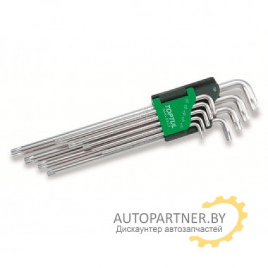 Набор ключей Torx T10-Т50 9шт экстра-длин. TOPTUL (GAAL0923)