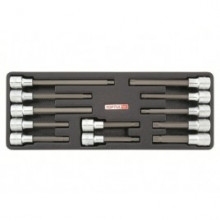 Набор-сет бит под трещотку 1/2" EXTRA LONG 12шт. 136х364мм TOPTUL (GAAT1202)