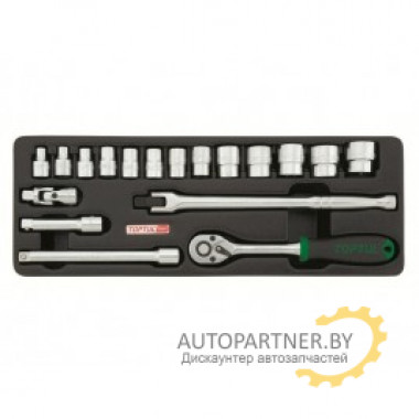 Набор-сет головок 3/8" 18 предметов 136х364мм TOPTUL (GCAT1808)