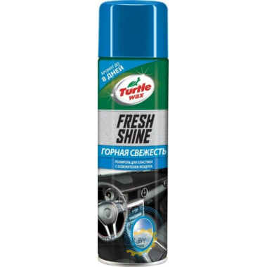 Полироль для пластика с освежителем воздуха TURTLE WAX Fresh Shine горная свежесть 500мл TURTLE WAX (Великобритания) / 53008