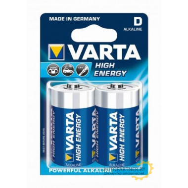 Батарейка VARTA 2шт HIGH ENERGY 2D 1.5V LR6  (Германия) / 04920121412