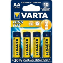 Батарейка VARTA 4ШТ LONGLIFE 4 AA  (Германия) / 04106113414