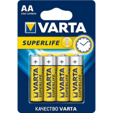 Батарейка VARTA 4шт SUPERLIFE 4AA R6P  (Польша) / 02006101414