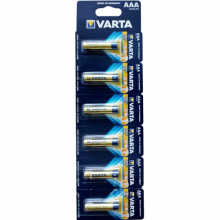 Батарейка VARTA 6 шт LONGLIFE АAA LR03 (отрывные)  (Китай) / 04103101486