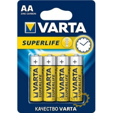 Батарейка VARTA 4шт SUPERLIFE 4AA  (Германия) / 02003101414