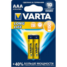 Батарейка VARTA LONGLIFE 2 AAA, 2шт VARTA (Германия) / 04103113412