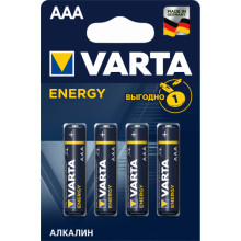 Батарейка VARTA 4шт ENERGY AAА LR03  (Германия) / 04103213414
