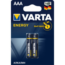 Батарейка VARTA ENERGY AAА LR03 2шт  (Германия) / 04103213412