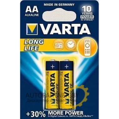 Батарейка VARTA LONGLIFE 2 AA, 2шт VARTA (Германия) / 04106113412