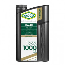 МАСЛО МОТОРНОЕ YACCO 0W40 VX 1000 LL (2л)
