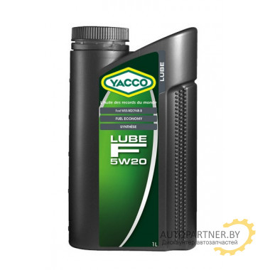 МАСЛО МОТОРНОЕ YACCO 5W20 LUBE F (1л)