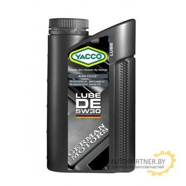МАСЛО МОТОРНОЕ YACCO 5W30 LUBE DE (1л)