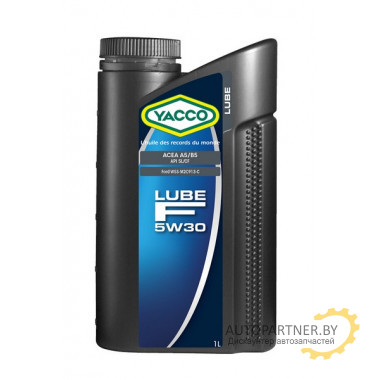 МАСЛО МОТОРНОЕ YACCO 5W30 LUBE F (2л)