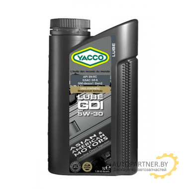 МАСЛО МОТОРНОЕ YACCO 5W30 LUBE GDI (1л)