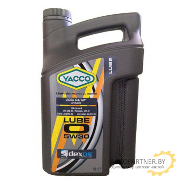 МАСЛО МОТОРНОЕ YACCO 5W30 LUBE O (5л)