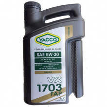 МАСЛО МОТОРНОЕ YACCO 5W30 VX 1703 FAP (1л)
