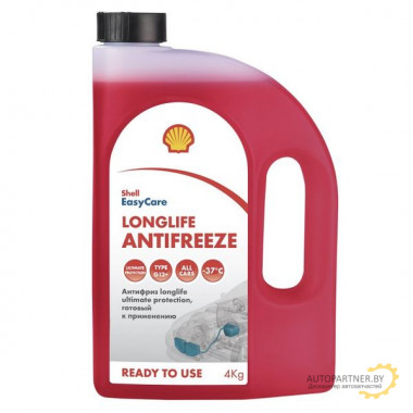 Антифриз красный SHELL Longlife Ultimate 4 кг / PU74B