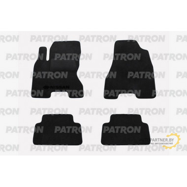 Комплект автомобильных ковриков текстильных PATRON NISSAN X-Trail II 2007-2010 / PCCNSN0044