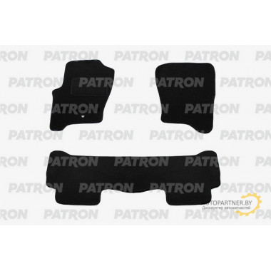 Комплект автомобильных ковриков текстильных PATRON RANGE ROVER Sport 2005-2009 2 ряд сплошной / PCCLDR006