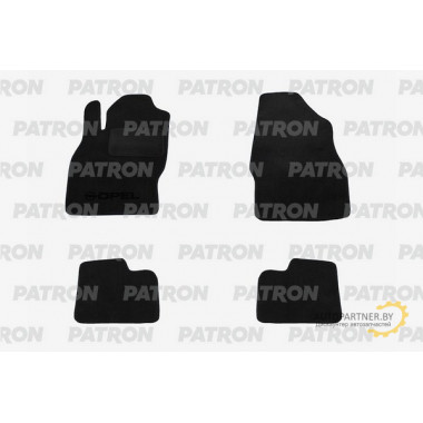 Комплект автомобильных ковриков текстильных PATRON OPEL Corsa D 3, 5 дв. 2006-2010 / PCCOPL0010
