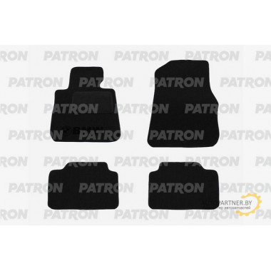 Комплект автомобильных ковриков текстильных PATRON BMW 3er F30 2012-2015 / PCCBMW0030