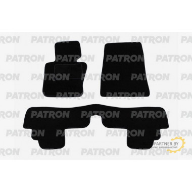 Комплект автомобильных ковриков текстильных PATRON BMW X3 I (E83) 2004-2010 2 ряд сплошной / PCCBMW0022