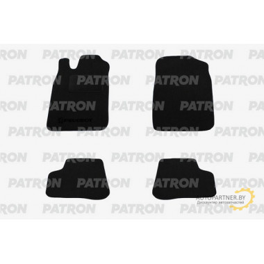 Комплект автомобильных ковриков текстильных PATRON PEUGEOT 206 1998-2012 / PCCPGT002