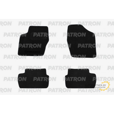 Комплект автомобильных ковриков текстильных PATRON PEUGEOT 408 2013-2013 / PCCPGT0015