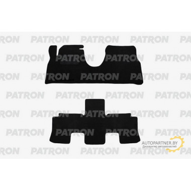 Комплект автомобильных ковриков текстильных PATRON PEUGEOT 807 2002-2008 2 ряда / PCCPGT0021