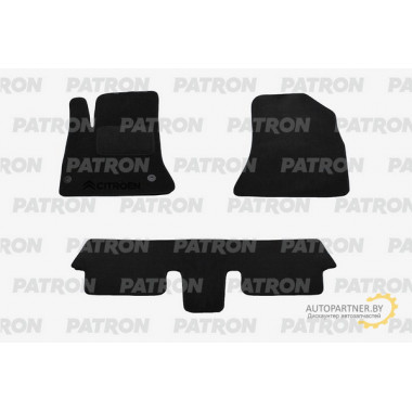 Комплект автомобильных ковриков текстильных PATRON CITROEN C4 Picasso I 2007-2013 3 ряда / PCCCTR0010