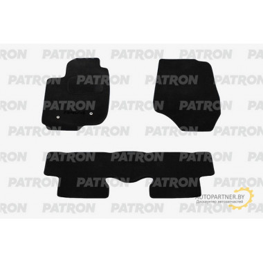 Комплект автомобильных ковриков текстильных PATRON TOYOTA RAV4 III 5дв. 2005-2013 2 ряд сплошной / PCCTOY0055