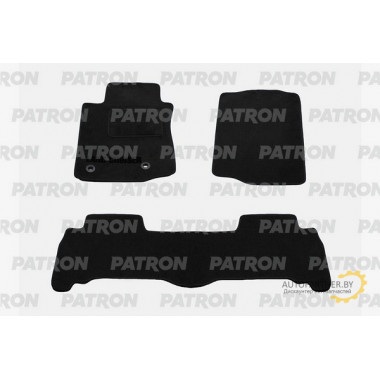 Комплект автомобильных ковриков текстильных PATRON TOYOTA Land Cruiser Prado 150 III рестайлинг 2013- 2 ряд сплошной / PCCTOY0041