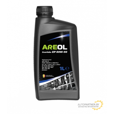 Трансмиссионное масло AREOL Gearlube EP 80W-90 1л / 80W90AR075