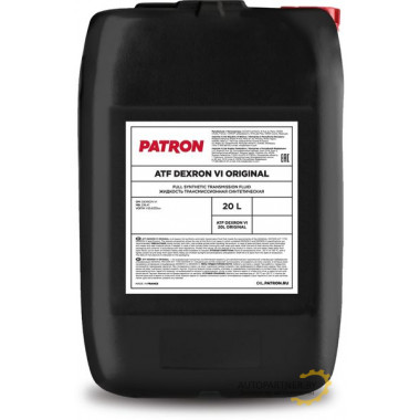 Трансмиссионное масло PATRON Original ATF Dexron VI 20л / ATFDEXRONVI20LORIGINAL