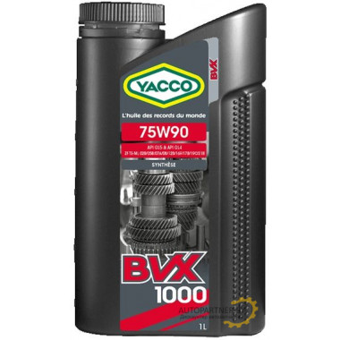 Масло трансмиссионное YACCO BVX 1000 75W-90 1л / YACCO75W90BVX10001