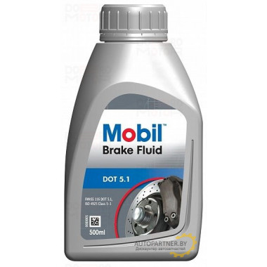 Жидкость тормозная MOBIL DOT 5.1 500 мл / 750156R