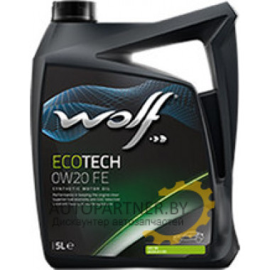 Моторное масло WOLF ECOTECH D1 FE 0W20 / 16104/5 (5л)