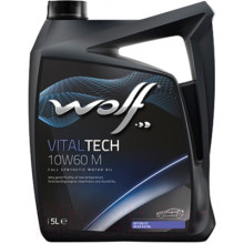 Моторное масло WOLF VITALTECH M 10W60 / 16128/5 (5л)