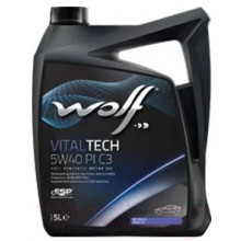 Моторное масло WOLF VITALTECH PI C3 5W40 / 21116/5 (5л)