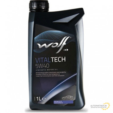 Моторное масло WOLF VITALTECH GAS 5W40 / 22116/1 (1л)