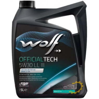 Моторное масло WOLF OFFICIALTECH LL III 5W30 / 65604/5 (5л)