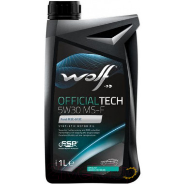 Моторное масло WOLF OFFICIALTECH MS-F 5W30 / 65609/1 (1л)