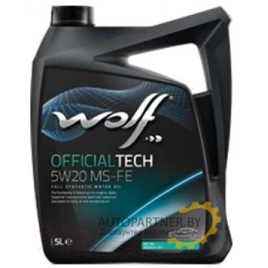 Моторное масло WOLF OFFICIALTECH MS-FE 5W20 / 65612/4 (4л)